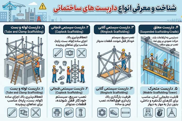 معرفی انواع داربست