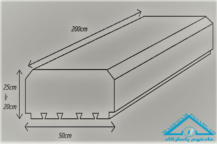 ابعاد فوم سقفی
